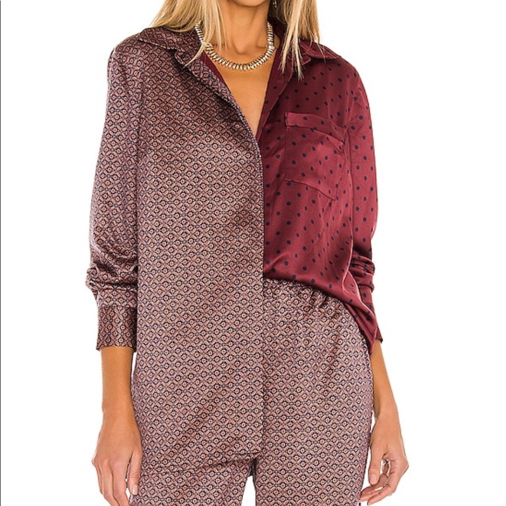 House of Harlow 1960 Printed Pajama Top